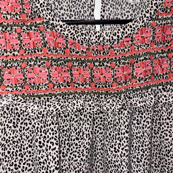 THML Black and Orange Patterned Blouse - Picture 4 of 4